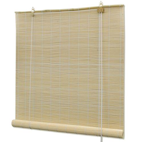 vidaXL Rolgordijn 120x160 cm bamboe naturel, Huis en Inrichting, Stoffering | Gordijnen en Lamellen, Nieuw, Verzenden