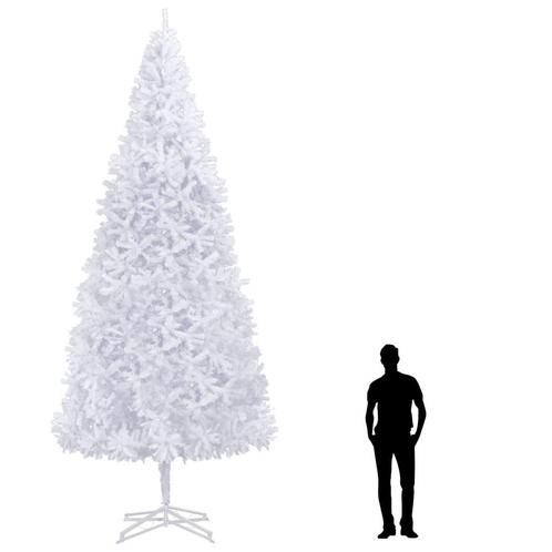 vidaXL Sapin de Noël artificiel 500 cm Blanc, Divers, Noël, Neuf, Envoi