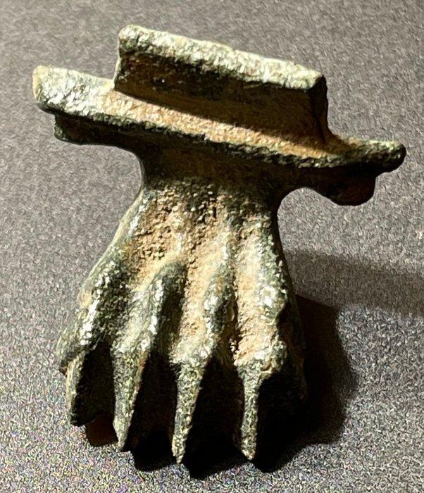 Oud-Romeins Brons Volledig intact zoomorfisch poot van een, Antiek en Kunst, Antiek | Overige Antiek