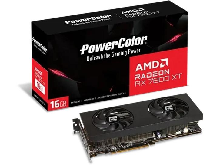 PowerColor AMD Radeon RX 7800 XT - Videokaart - 16GB GDDR6 -, Computers en Software, Videokaarten, Zo goed als nieuw, Verzenden
