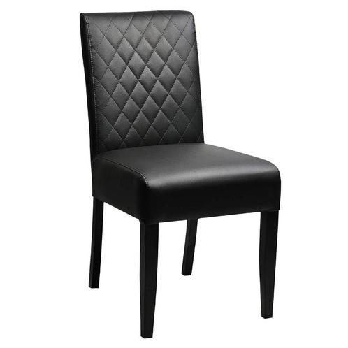 Stoel | CRYSTAL | Kunstleer/Hout | Black | Wengé Poten |, Zakelijke goederen, Horeca | Keukenapparatuur, Nieuw in verpakking, Verzenden