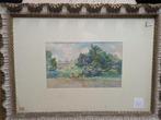 Carlo Brancaccio (1861-1920) - Paesaggio con grande albero, Antiek en Kunst