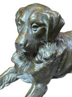 kayserzinn - Beeldje, Chien couché - 10 cm - Tin