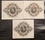 Zweden. - 3 x 100 Kronor 1953 - Pick 36ai (Zonder, Postzegels en Munten