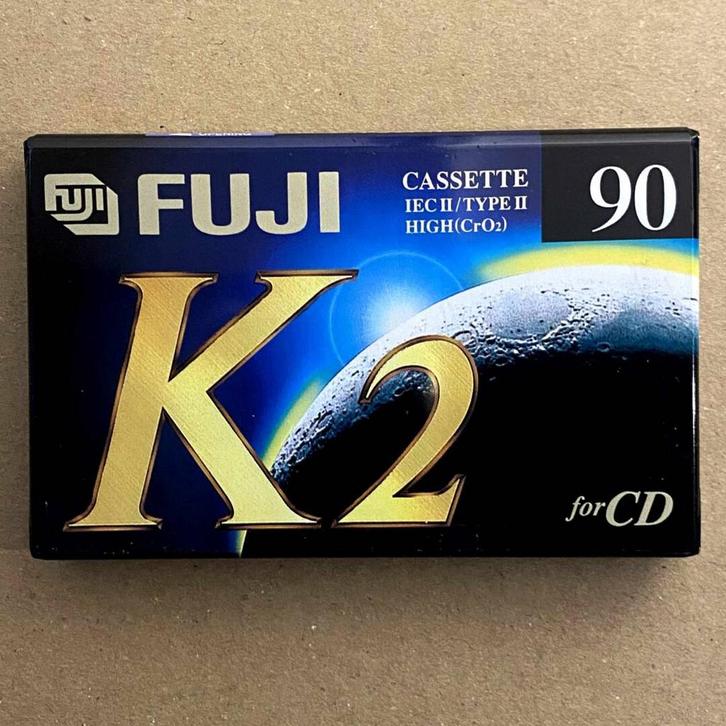 Fuji K2 90 onbespeeld nieuw (Cassette band nieuw), Cd's en Dvd's, Cassettebandjes, Ophalen of Verzenden