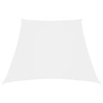 vidaXL Zonnezeil trapezium 3/5x4 m oxford stof wit, Verzenden, Nieuw