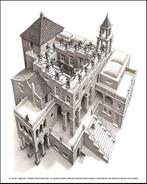 M. C. Escher (after) - Ascending and Descending (Stairs) -, Antiek en Kunst, Kunst | Tekeningen en Fotografie