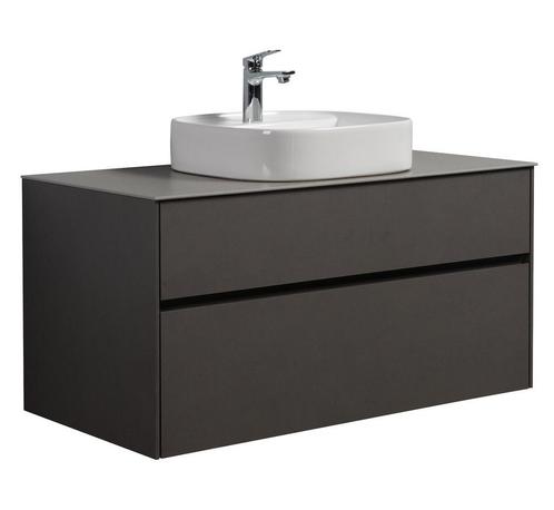 Badkamermeubel Set Hamilton 100 cm Steen Grijs Badmeubel, Huis en Inrichting, Badkamer | Badkamermeubels, Nieuw, Verzenden