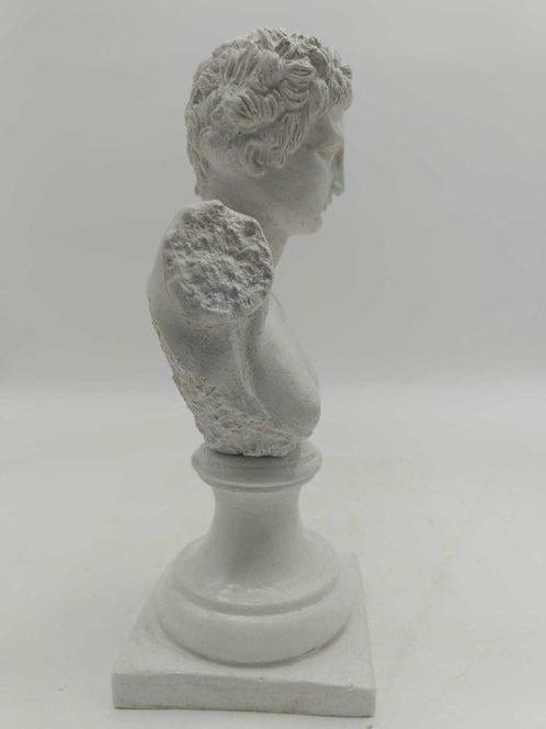 sculptuur, Busto di Hermes - 27 cm - marmerstof, Antiek en Kunst, Antiek | Keramiek en Aardewerk