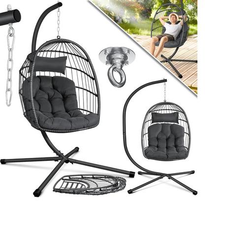 Hangstoel / eistoel jungle - met stalen frame en kussen -, Tuin en Terras, Tuinsets en Loungesets, Verzenden