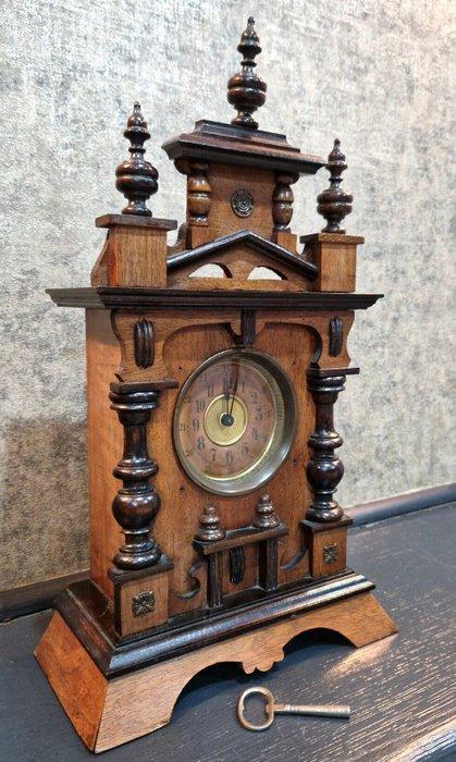 Wekker - JUNGHANS - Hout - 1850-1900 - à Carillon Musical, Antiquités & Art, Antiquités | Horloges