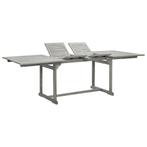 vidaXL Tuintafel (160-240)x100x75 cm massief acaciahout, Tuin en Terras, Tuintafels, Verzenden, Nieuw