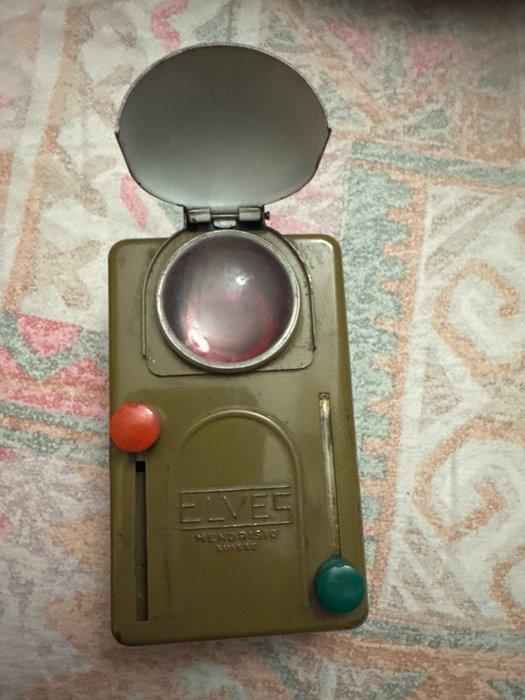 ELVEC - Lantaarn - Metaal, Glas, Leder, Antiek en Kunst, Antiek | Wandborden en Tegels