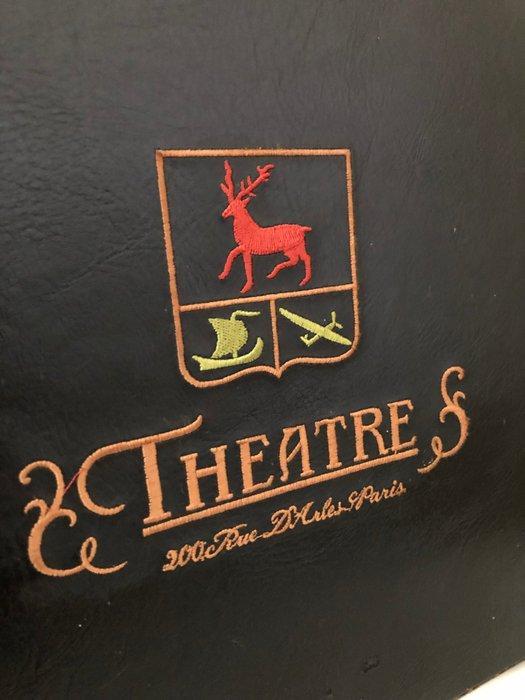 Theatre - Doos - Koper, Hout, Leder - hoedendoos, Antiek en Kunst, Curiosa en Brocante