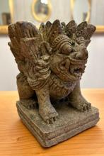 Singa – Scultura Protettiva Balinese in Pietra Naturale –, Antiek en Kunst