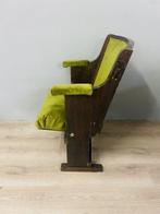 Chaise - Bois, Velours - Assise de cinéma vintage, Antiquités & Art