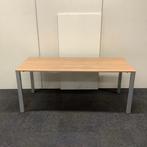 Wini bureau / tafel, 180x80 cm, havanna blad - grijs metalen, Huis en Inrichting, Bureaus, Gebruikt, Bureau