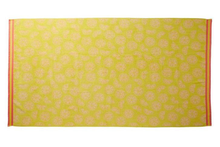 Badlaken Amsterdam Citrus Delight | KAAT Amsterdam, Huis en Inrichting, Badkamer | Badtextiel en Accessoires, Geel, Nieuw, Verzenden