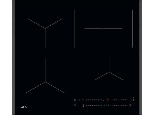 AEG -  Inductie Kookplaat - Zwart, Elektronische apparatuur, Kookplaten, Inbouw, 4 kookzones, Nieuw, Inductie, Verzenden
