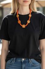 vetro di Murano - Halsketting - Glas met 24kt bladgoud, Antiek en Kunst, Antiek | Glaswerk en Kristal