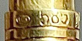 Vintage inschuifbare tandenstoker - 14 kt goud, Antiek en Kunst, Antiek | Zilver en Goud