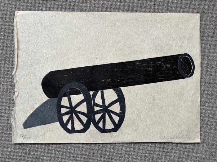 Klaas Gubbels (1934) - Zonder titel, editie 52/100, Antiek en Kunst, Antiek | Overige Antiek