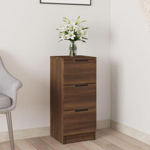vidaXL Dressoir 30x30x70 cm bewerkt hout bruin eikenkleur, Huis en Inrichting, Kasten | Dressoirs, Nieuw, Verzenden