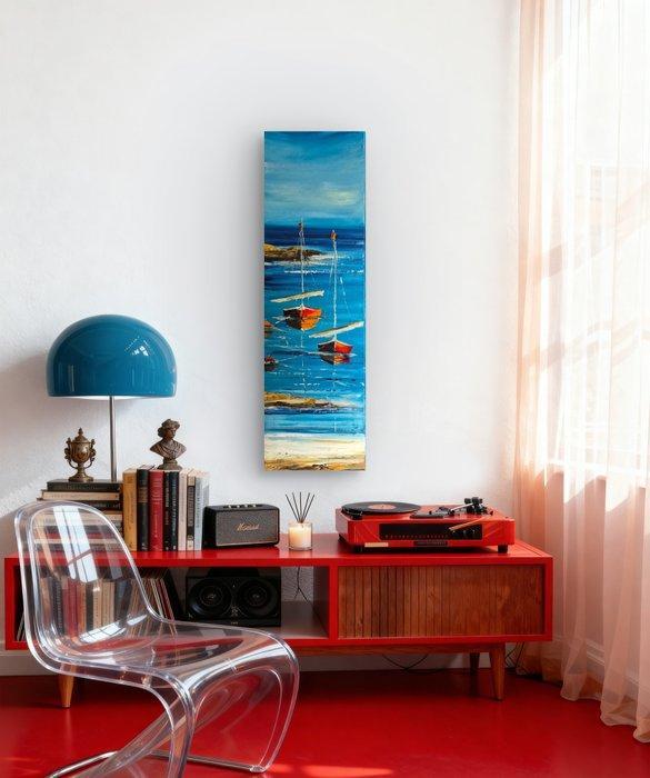 Petra Erengil - In der Mole, Antiek en Kunst, Kunst | Schilderijen | Modern