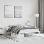 vidaXL Cadre de lit métal blanc 140x200 cm, Maison & Meubles, Chambre à coucher | Lits, Neuf, Verzenden