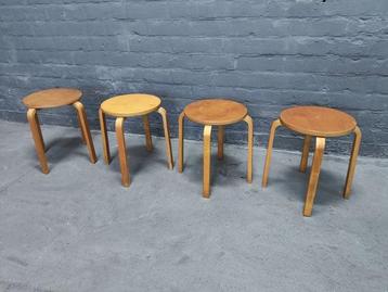 IKEA - Kruk - Frosta - Birch - Een set van vier krukken, Antiek en Kunst