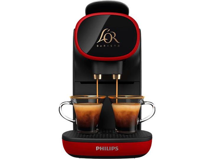 Philips -  L’or Barista  - Rood, Elektronische apparatuur, Koffiezetapparaten, Nieuw, Koffiepads en cups, Koffiemachine, Afneembaar waterreservoir