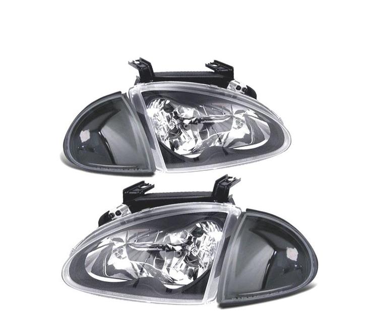 PHARES HONDA CIVIC LED SOL 92-97 FOND NOIR, Auto-onderdelen, Verlichting, Verzenden