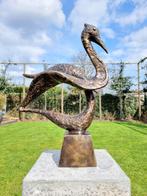 Figurine - Crane bird - Bronze, Antiquités & Art