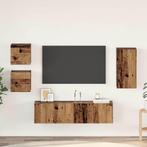vidaXL Tv-meubelset 5 pcs Oud hout 30,5 x 30 x 60 cm Bewerkt, Huis en Inrichting, Kasten |Televisiemeubels, Verzenden, Nieuw