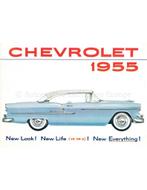 1955 CHEVROLET PROGRAMMA BROCHURE ENGELS, Nieuw