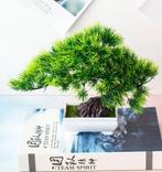 ② bol à bonsaï avec image pêcheur et branche d'arbre vintage — Plantes d' intérieur — 2ememain