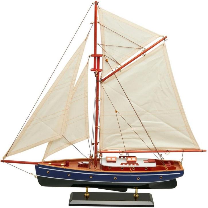 Zeilboot Model 58cm Blauw, Hobby en Vrije tijd, Modelbouw | Boten en Schepen, Nieuw, Ophalen of Verzenden