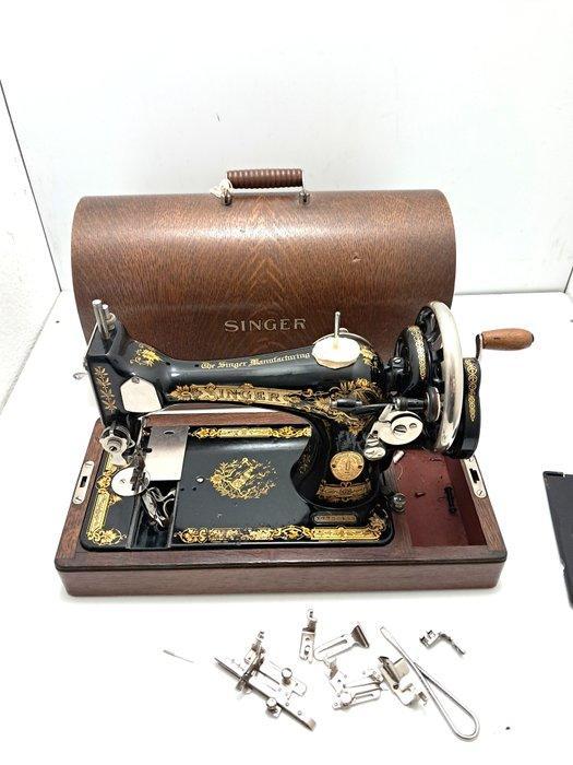 Singer 15K (1929) Machine à coudre - Acier, Bois, Antiquités & Art, Art | Objets design