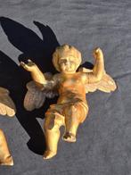 sculptuur, Coppia Angeli, XVIII - 43 cm - Verguld hout, Antiek en Kunst, Antiek | Keramiek en Aardewerk