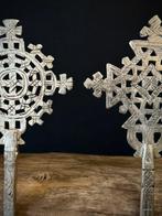 Kruis (2) - Koptisch - zilverlegering - 1990-2000 - Meskel -