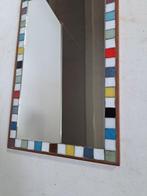 Wandspiegel - Hout, Keramiek, Glas - Vintage kleurrijke, Antiek en Kunst