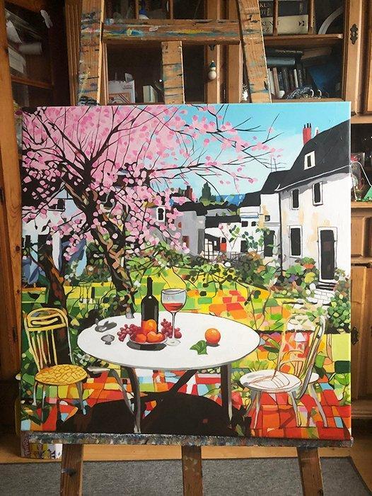 Bondero - Sunny weekend in Tuscany, Antiek en Kunst, Kunst | Schilderijen | Modern