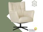 Leren draaifauteuil Lovely, Huis en Inrichting, Fauteuils, Nieuw, Ophalen of Verzenden, 75 tot 100 cm, Eigentijds, Modern, Retro, Vintage