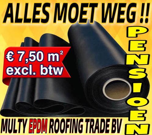 EPDM RUBBERFOLIE 1,00mm dik  1,50x15m v.a. €6,50 m² excl, Doe-het-zelf en Bouw, Dakpannen en Dakbedekking, Overige kleuren, 15 m² of meer