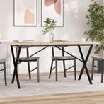 vidaXL Eettafel X-frame 140x80x75,5 cm massief grenenhout en, Huis en Inrichting, Tafels | Eettafels, Verzenden, Nieuw