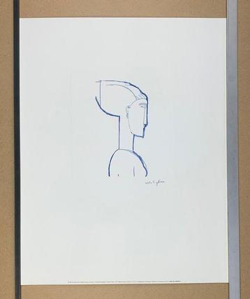 Amedeo Modigliani (after) - Early Vintage Artprint - 50 x 40