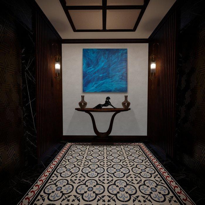 Sonia J. - Silent Blues N7- Echoes of Silence - XXL, Antiek en Kunst, Kunst | Schilderijen | Modern