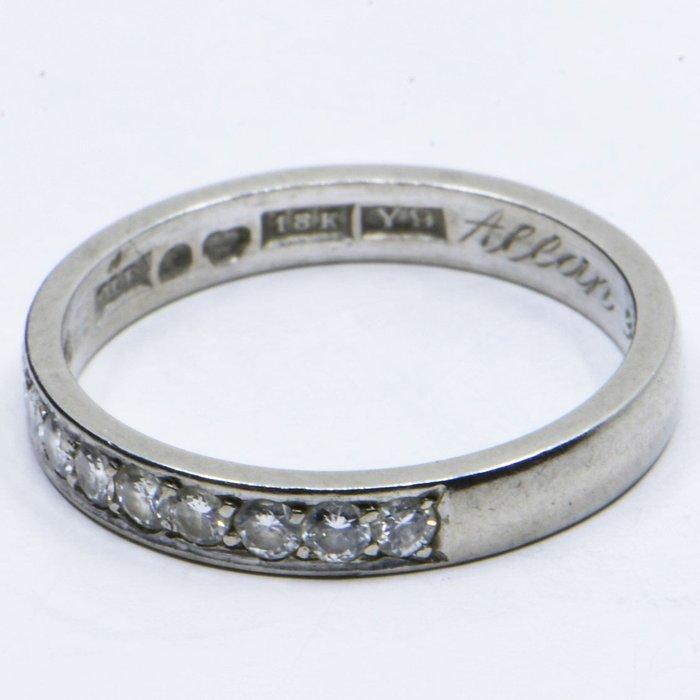 Ring - 18 karaat Witgoud - 0.30ct. tw. Diamant (Natuurlijk), Handtassen en Accessoires, Ringen