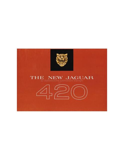 1967 JAGUAR 420 BROCHURE ENGELS, Boeken, Auto's | Folders en Tijdschriften