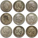Pays-Bas. Willem II, Willem III. 5, 10, 25 Cents 1848/1889, Postzegels en Munten, Munten | Nederland